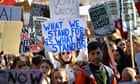 Schoolchildren take to streets in UK-wide climate strike - live