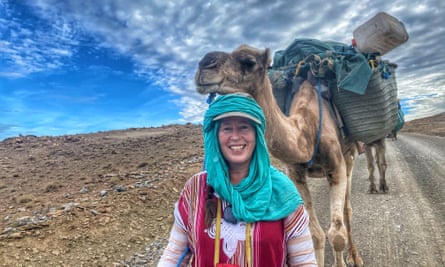 Alice Morrison trekking in Morocco