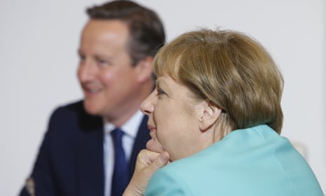 Angela Merkel with David Cameron