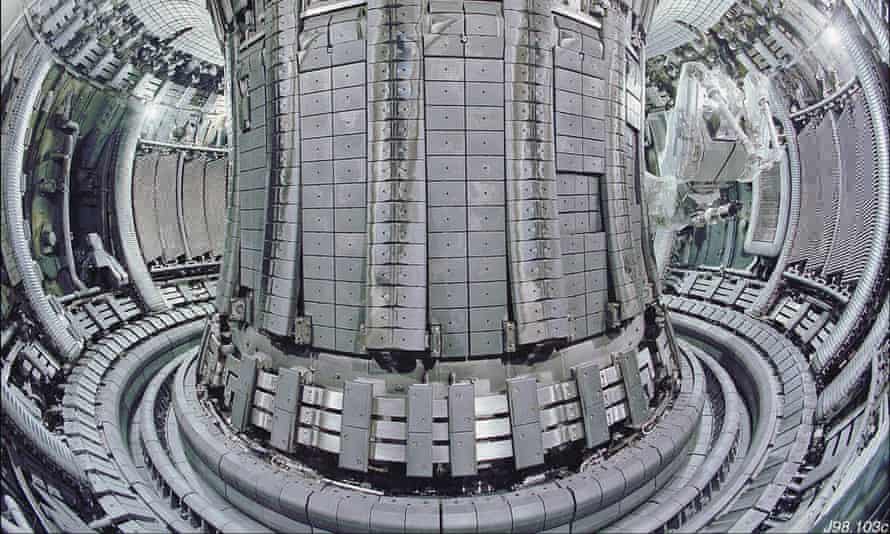 The Tokamak of the Joint European Torus (Jet) at the Culham Science Centre – which will soon to attempt to produce the largest amount of fusion energy so far.