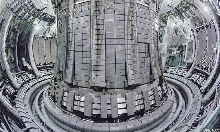 The toroidal magnetic chamber (Tokamak) of the Joint European Torus (JET) at the Culham Science Centre. Photograph: AFP/Getty Images