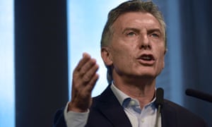 Argentinian president Mauricio Macri