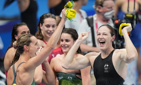 The 4x100m women’s medley relay team were one of Australia’s nine gold swimming medals at Tokyo 2020.