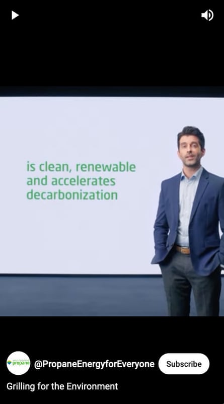 A man looks at the camera with the text ‘clean, renewable and accelerates decarbonization’