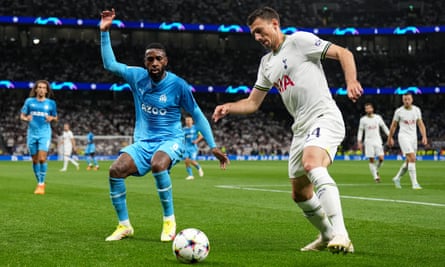 Clément Lenglet: ‘Without the ball, Spurs are the best. We have to improve with it’ | Tottenham Hotspur 3 Clément Lenglet on the ball against Marseille