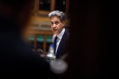 Britain's Foreign Secretary Ed Miliband speaks at the House of Commons in London, Britain, 8 September.