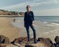 Woman wearing black shirt and jeans standing on rocks at the beach in photographed in Folkestone, September 23 2026
