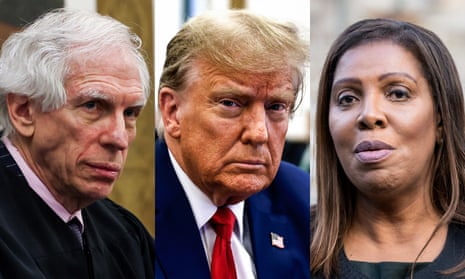 Trump accuses judge and Letitia James of bias in surprise court address during fraud trial closing arguments - as it happened | Donald Trump | The Guardian
