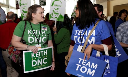 Supporter of Keith Ellison and Tom Perez, the two candidates for Democratic National Committee Chair.