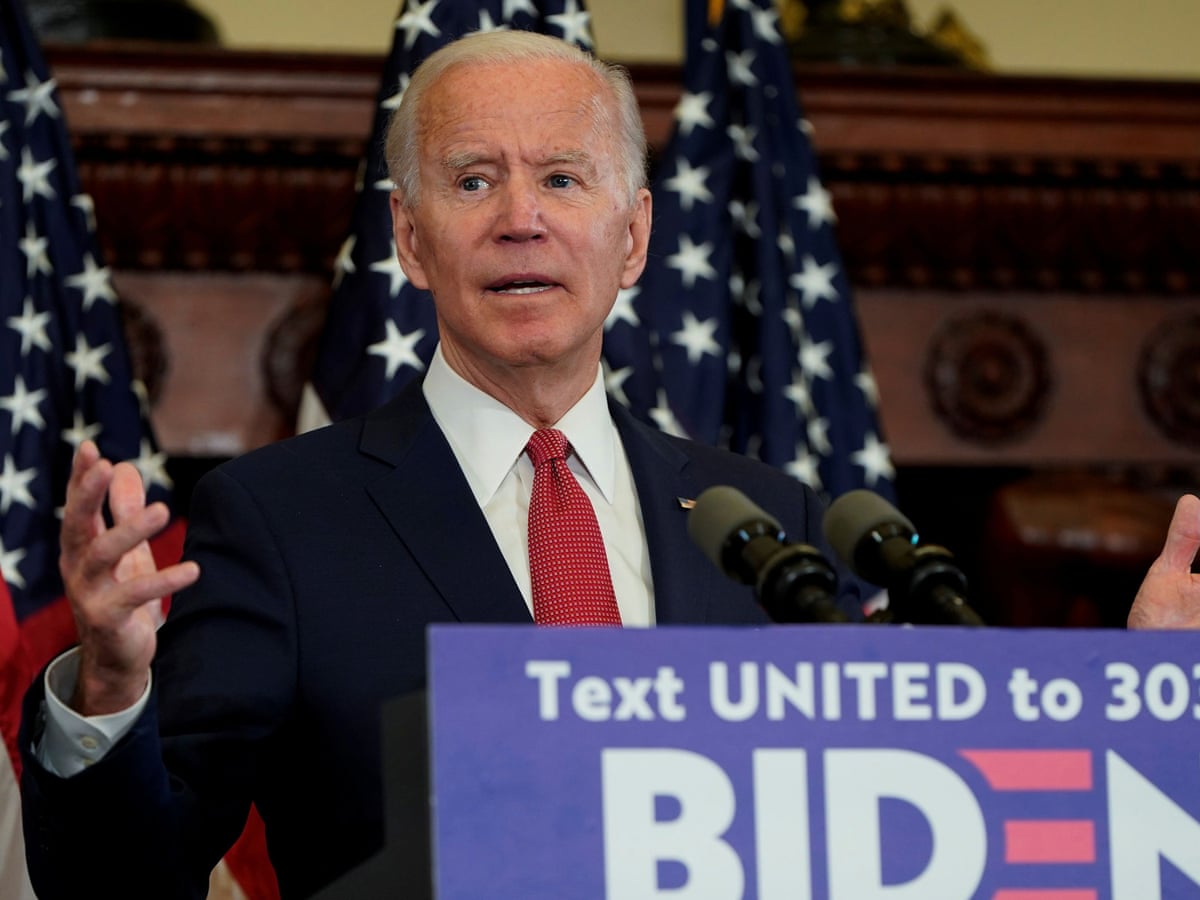 Joe Biden Officially Clinches Democratic Presidential Nomination Joe Biden The Guardian