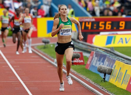Lauren Fleischmann se adjudica la victoria en los 5000 m en la reunión de la Liga Diamante en 2011