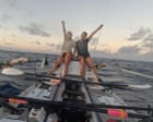 Rowe and Payne: finish line in sight for aptly named British duo rowing nonstop from Peru to Australia