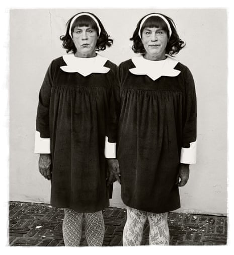 When you’re twinning, you’re winning … Sandro Miller’s photograph of John Malkovich, a tribute to the work of Diane Arbus.