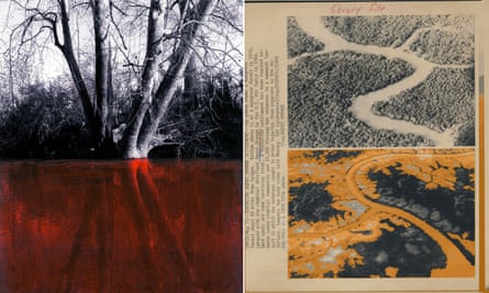 Left, Choccolocco Creek, West Anniston, Alabama 2012; right, mangroves in Vietnam sprayed with Agent Orange.