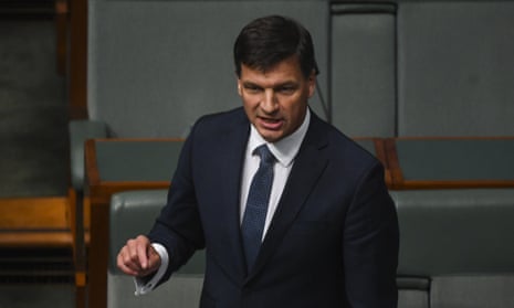 Federal energy minister Angus Taylor