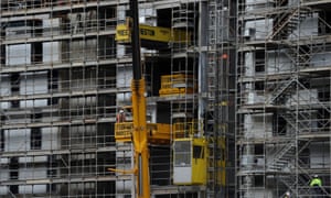 Construction on the Victoria Square precinct in the inner city suburb of Zetland in Sydney.