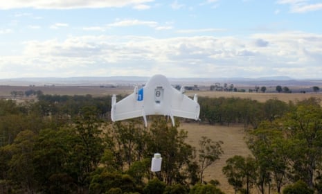 One of Google’s Project Wing drones.