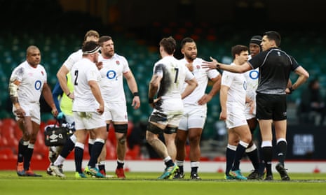 England were frequently at odds with the referee during the Six Nations match against Wales at the Principality Stadium.