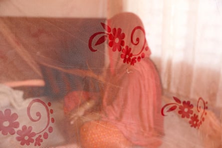 A textile worker in her house inBangladesh