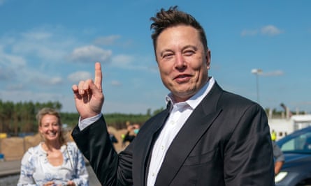 Elon Musk, the owner of Tesla and SpaceX.
