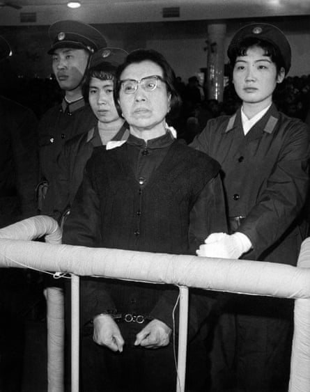Mao’s widow, Jiang Qing, is tried in 1980.