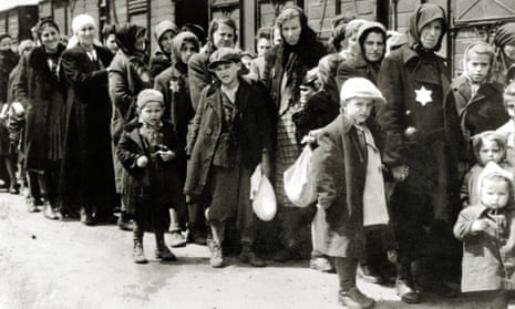 Hungarian Jews at Auschwitz-Birkenau death camp in June 1944