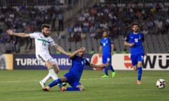 Stuart Dallas scores for Northern Ireland v Azerbaijan