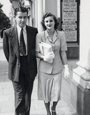 James and Sheila Cruthers in St Georges Terrace, Perth, in the early 1950s.