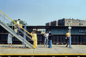 Subway NY, Elevated Station, 180 St, Queens, 1977-1984 by Willy Spiller.