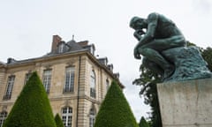 The Thinker … Le Penseur in the gardens of the Rodin Museum in Pari