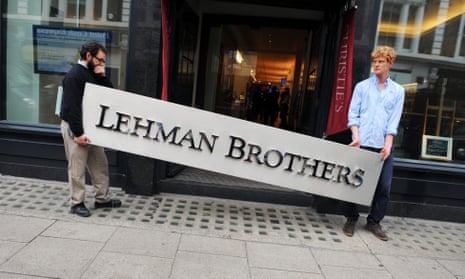 An auction of Lehman Brothers artifacts in London in 2010