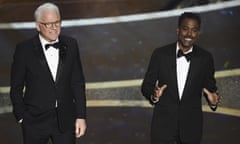Oscars twofer … Steve Martin and Chris Rock deliver their take on the traditional Academy Awards opening monologue.