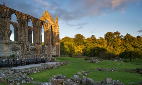Augustinian priory ruins, Bolton Abbey Estate, North Yorkshire