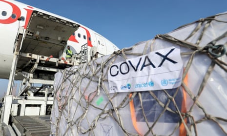 AstraZeneca vaccines from the Covax vaccine-sharing scheme are unloaded at Bole International Airport in Ethiopia, on 7 March 2021.