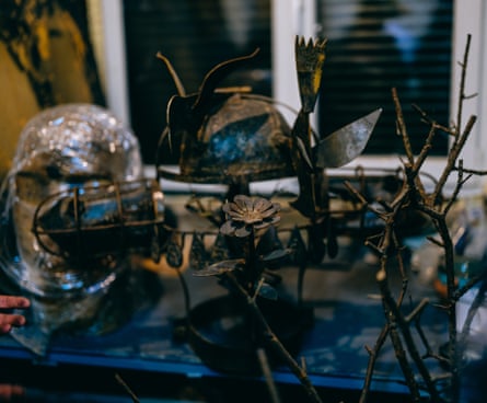 Artwork made from metal