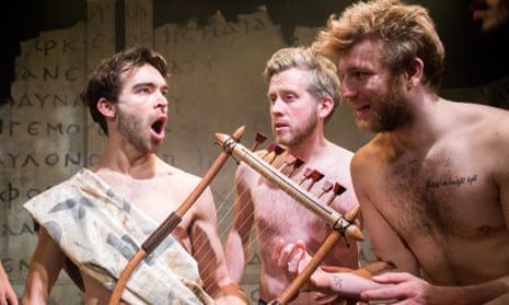 The Trackers of Oxyrhynchus at The Finborough Theatre: Tom Purbeck, James Rigby and Dannie Pye
