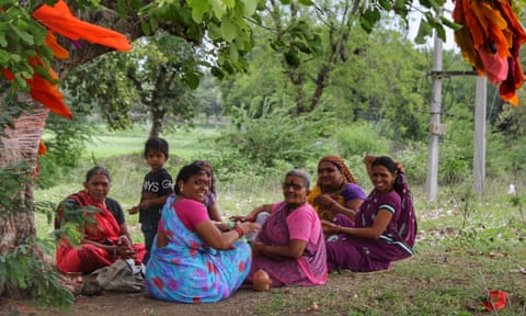A group of women on an outing to a sacred tree