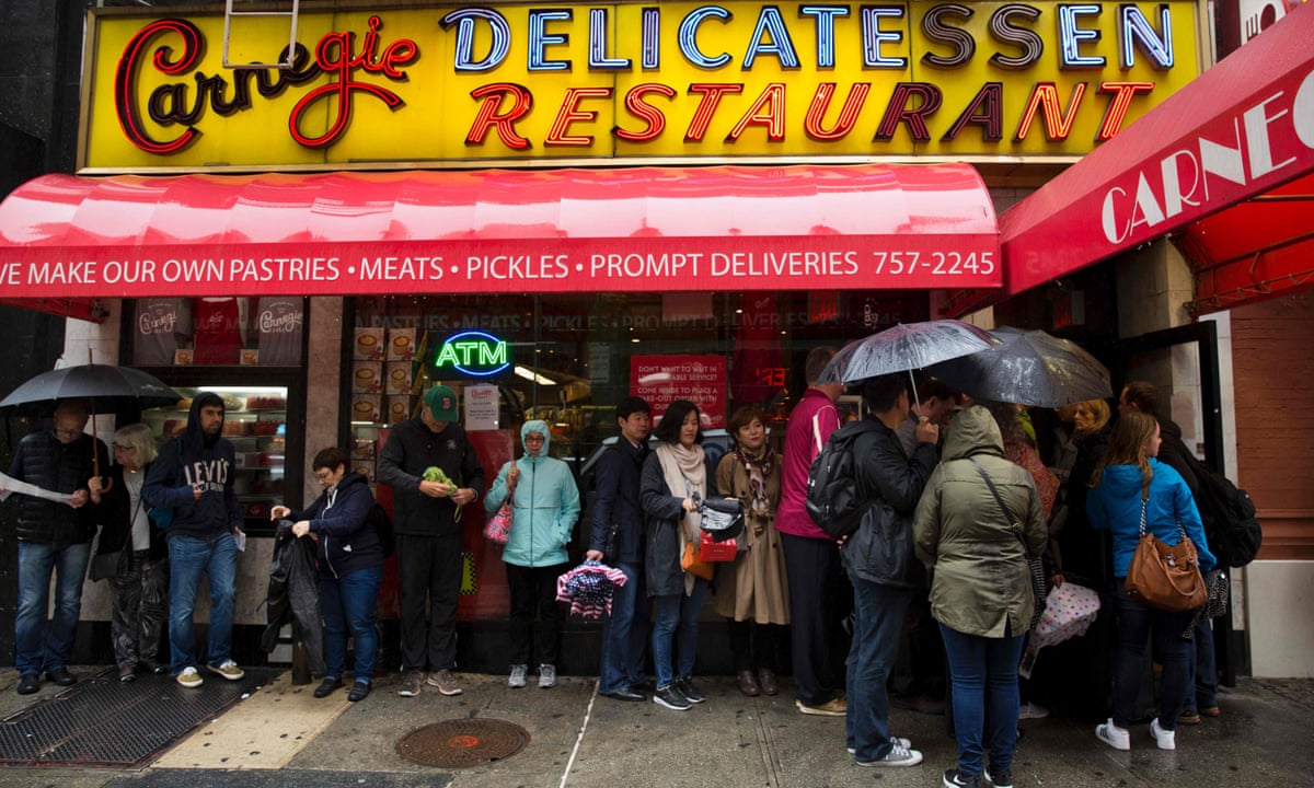 Deli Plomacy New York S Famous Katz S Deli Bemoans Loss Of Carnegie Rival New York The Guardian