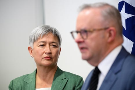 Penny Wong and Anthony Albanese