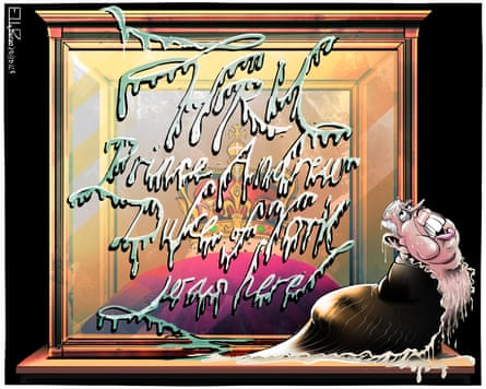 Ella Baron on Prince Andrew’s fall from grace – cartoon