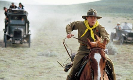 Rip-roaring origin story … River Phoenix as the young Indy.