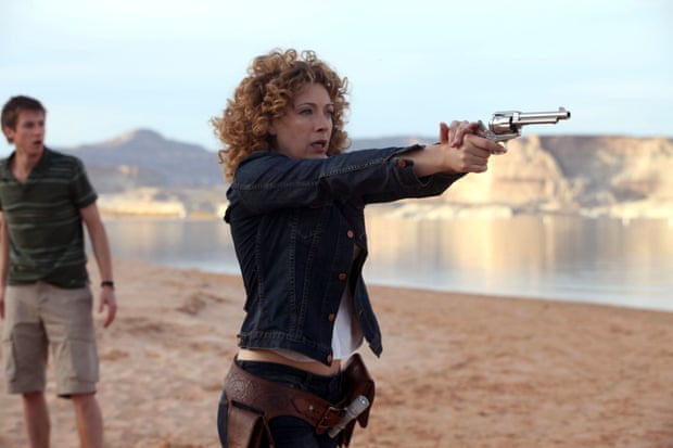 ‘Hardly a weak woman’: River Song (played by Alex Kingston) in a 2010 episode of Doctor Who.