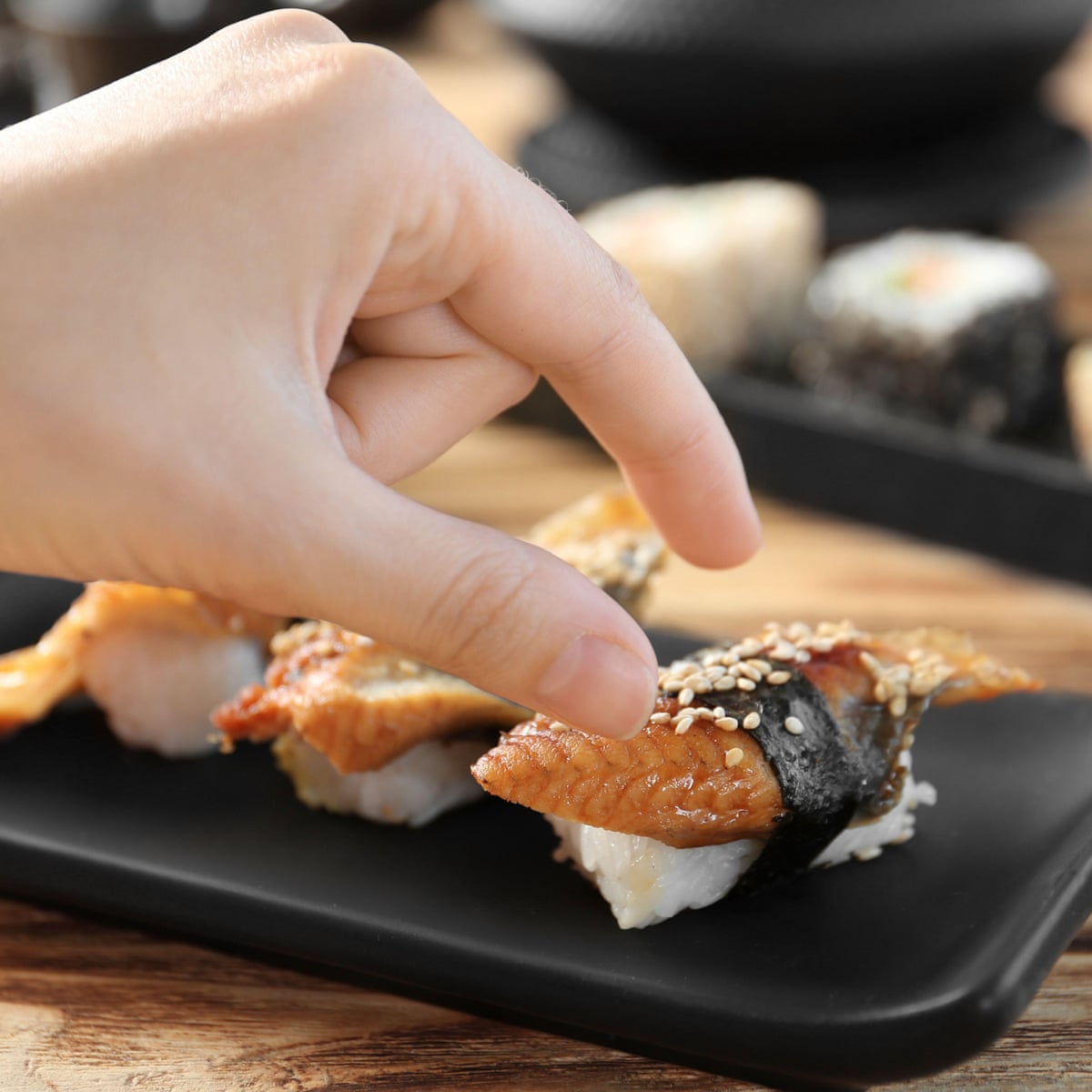 How to eat sushi: lay off the wasabi and dip the fish – not the rice – into  the soy sauce | Japanese food and drink | The Guardian