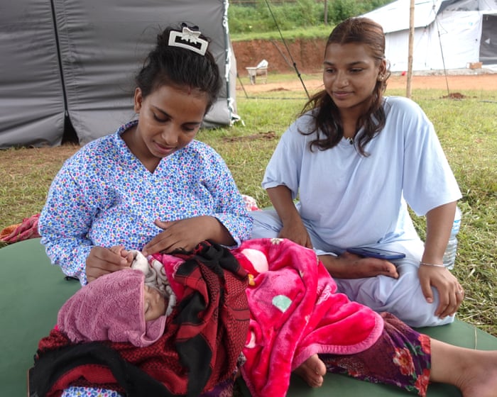 ‘I do not know if the doctor survived’: young mothers recall ‘living hell’ of Nepal’s floods
