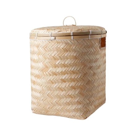 Søstrene Grene Laundry basket Bamboo. 43 x 50 cm.