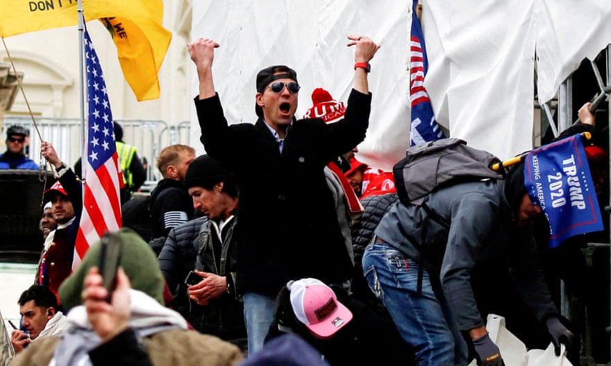 Trump supporters storm the Capitol on January 6.