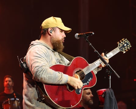 Luke Combs performing in Edinburgh last week.