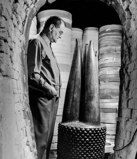 ‘Like nothing I’d seen’ … Axel Salto among his creations.