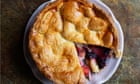 Nigel Slater's recipes for apple and blackberry pie, butternut tart and peaches with blackcurrant sauce