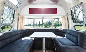 An Airstream interior at Ca’Savio, Italy